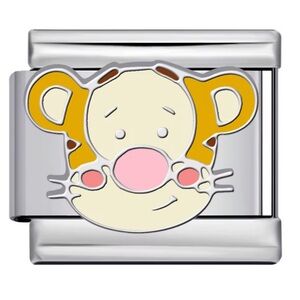 Winnie the Pooh - Tigger Italian Charm Silver Stainless Steel 9mm